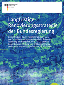 Cover der Publikation "Langfristige Renovierungsstrategie der Bundesregierung"