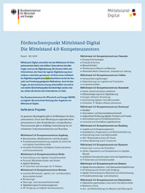 Cover der Publikation "Förderschwerpunkt Mittelstand-Digital"